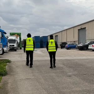 sexurity guards conducting site checks on industrial site in melbourne